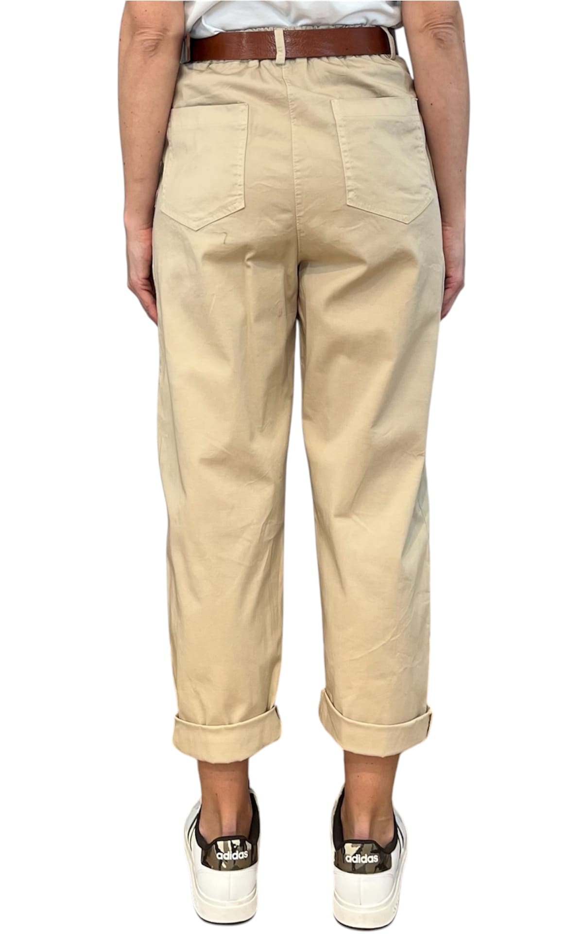 Off-on - Pantalone Lory -Sabbia