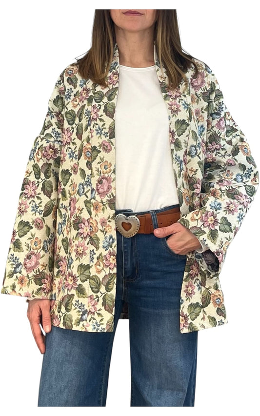 Off-on – Giacca damascata – Burro