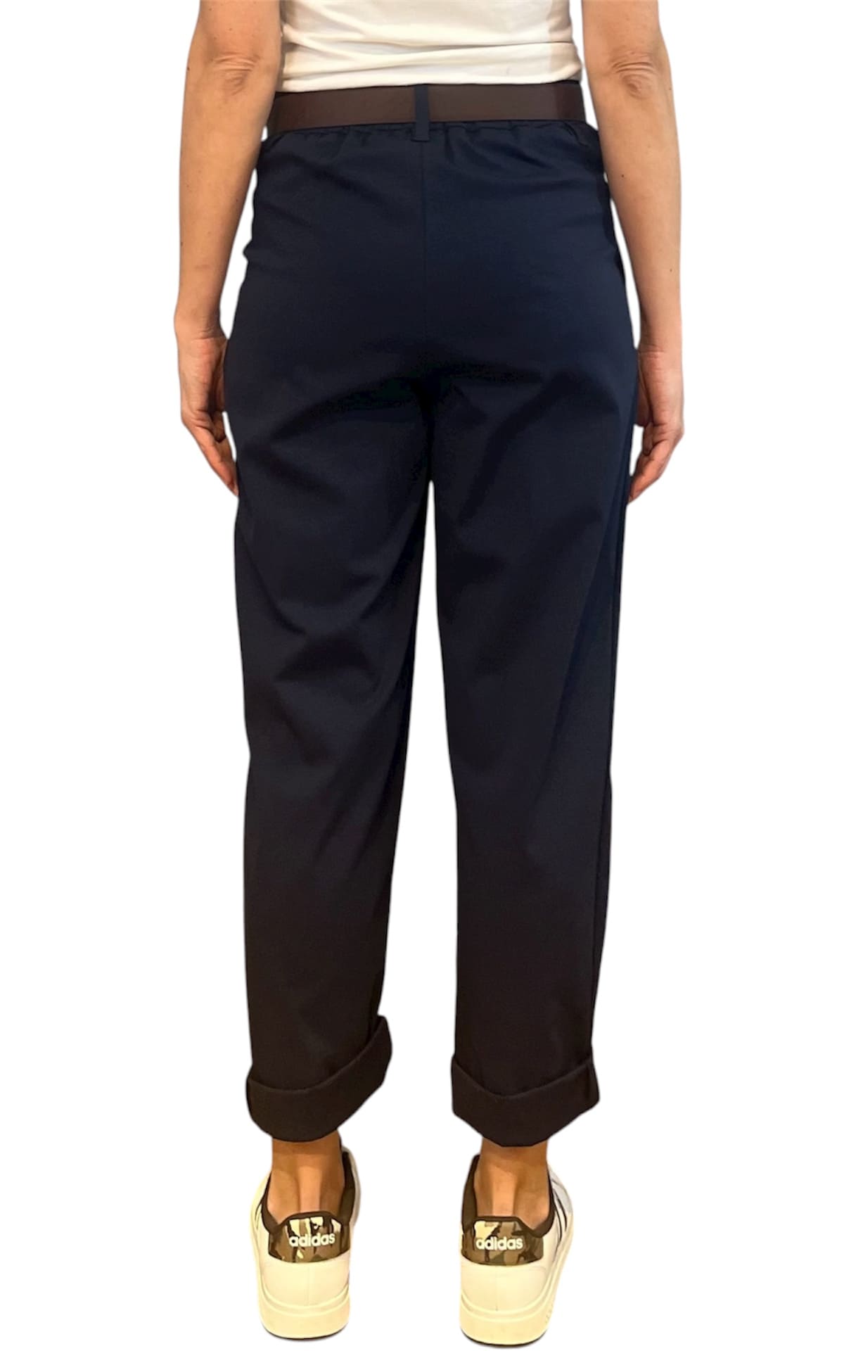 Off-on -Pantalone punto milano - Blu