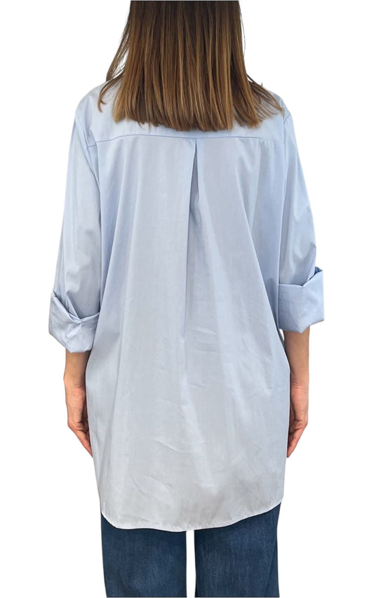 Off-on - Camicia Over - Celeste