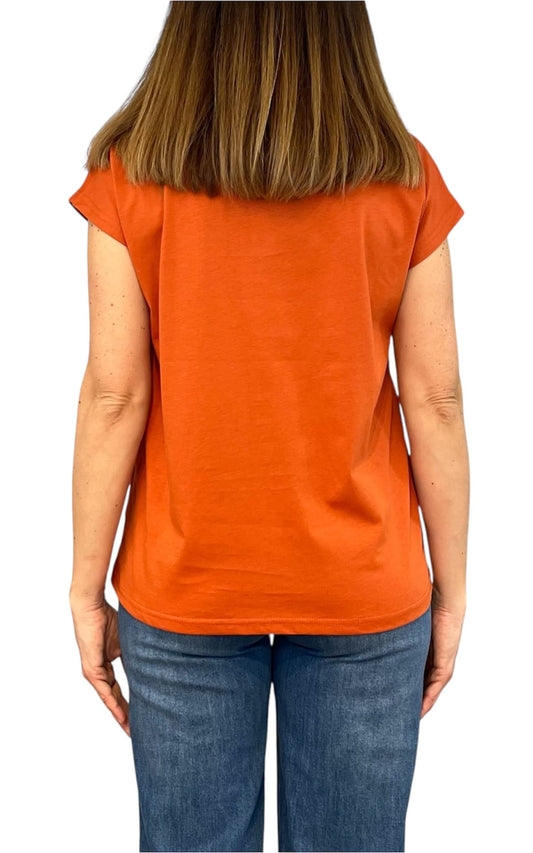 Compañia Fantastica - T-shirt taschino - Arancio