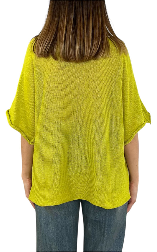 Initial - Maglia scollo v - Olio