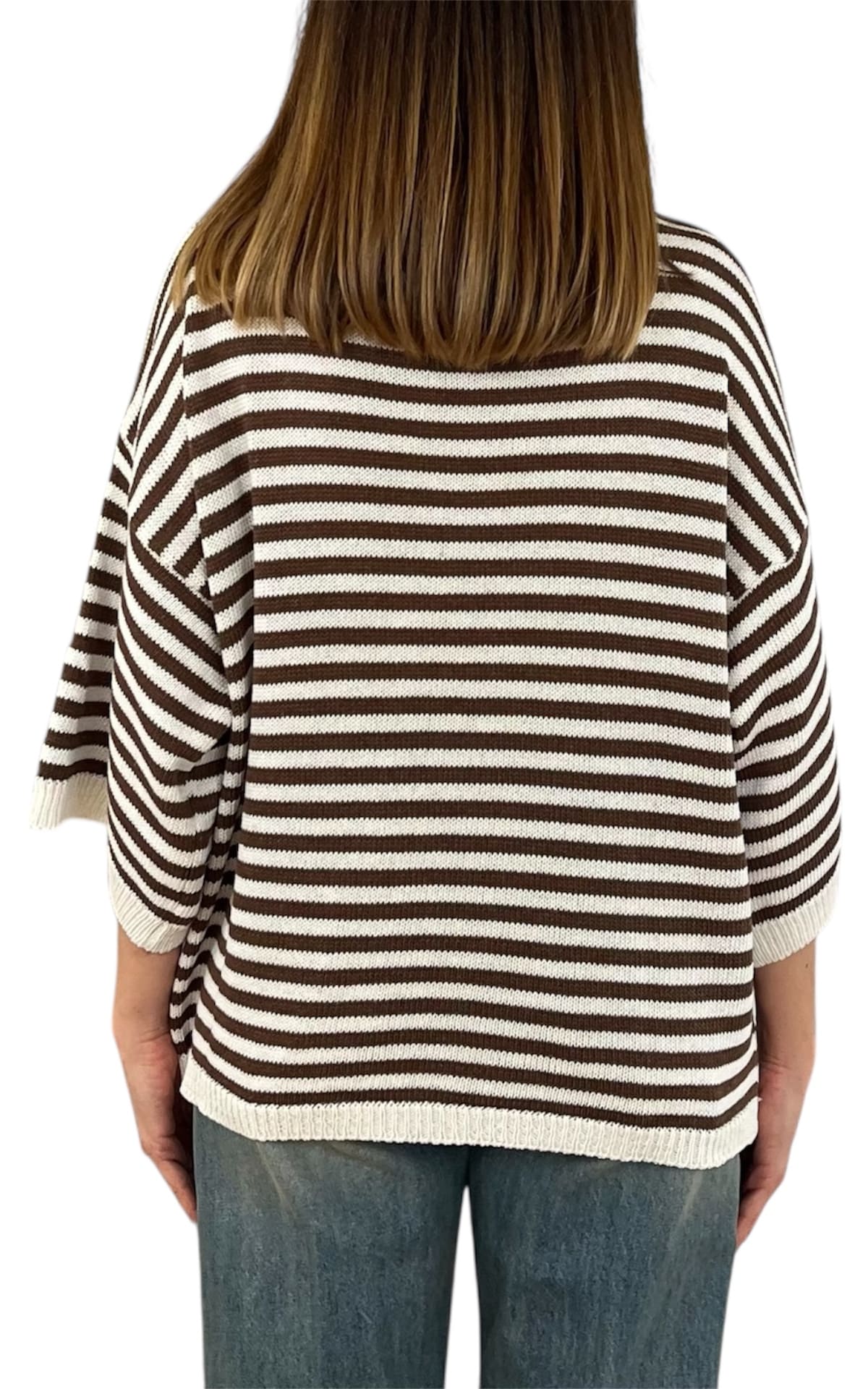 Initial - Maglia a righe - Moro