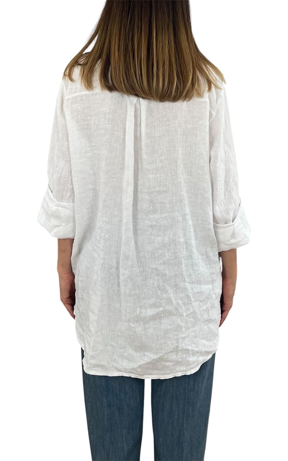 Off-on - Camicia lino - Bianco
