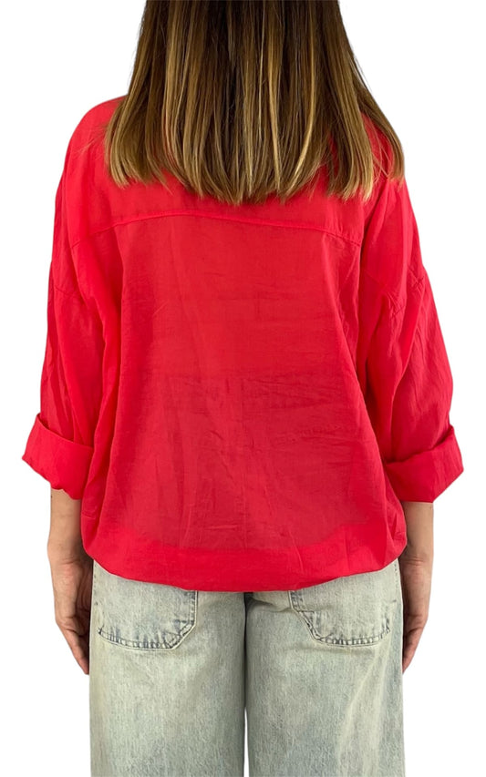 Off-On - Camicia mussola - Burro