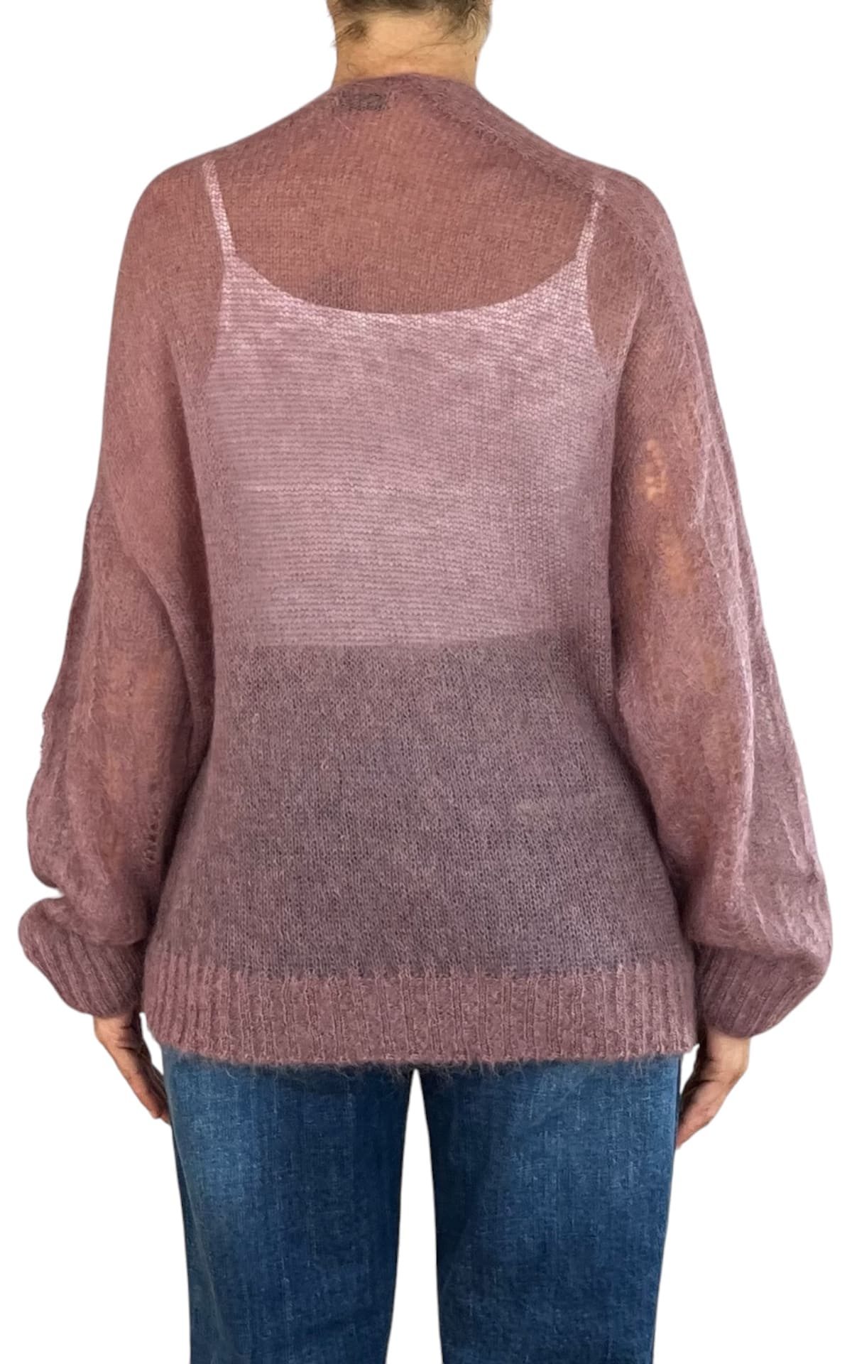Initial - Cardigan mohair - Rosa