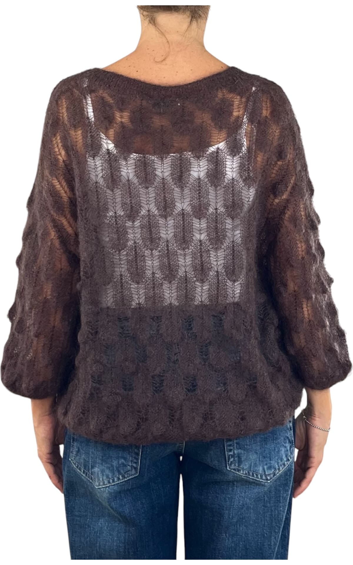Off-on - Maglia pavone-Moro