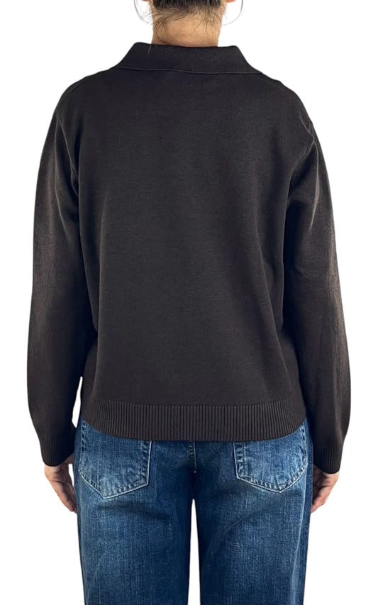 Initial - Polo in maglia - Moro