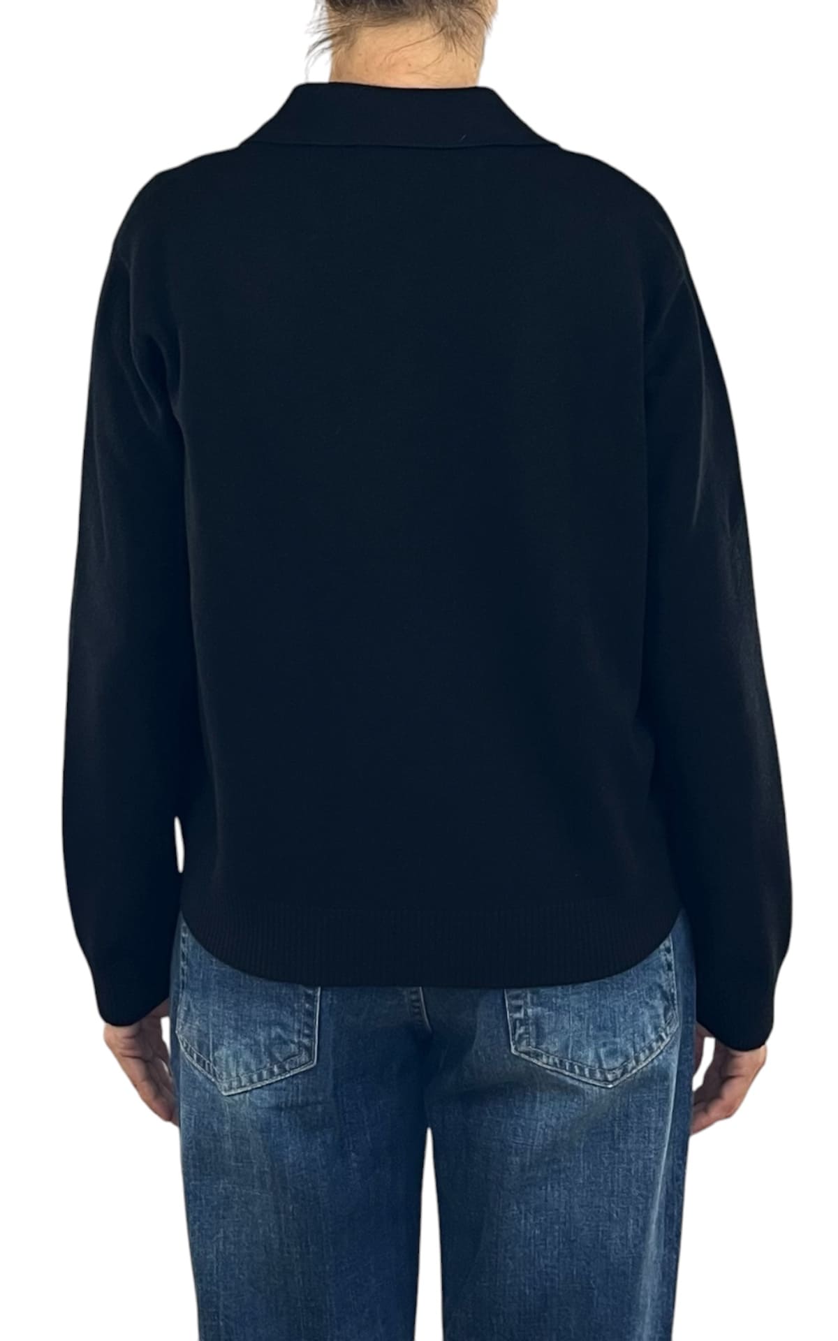 Initial - Polo in maglia - Nero