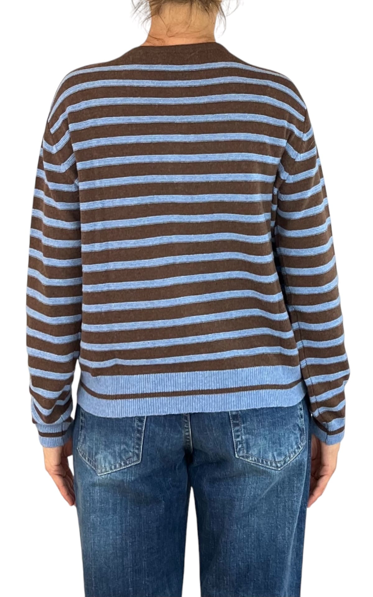 Off-On - Cardigan a righe - Moro