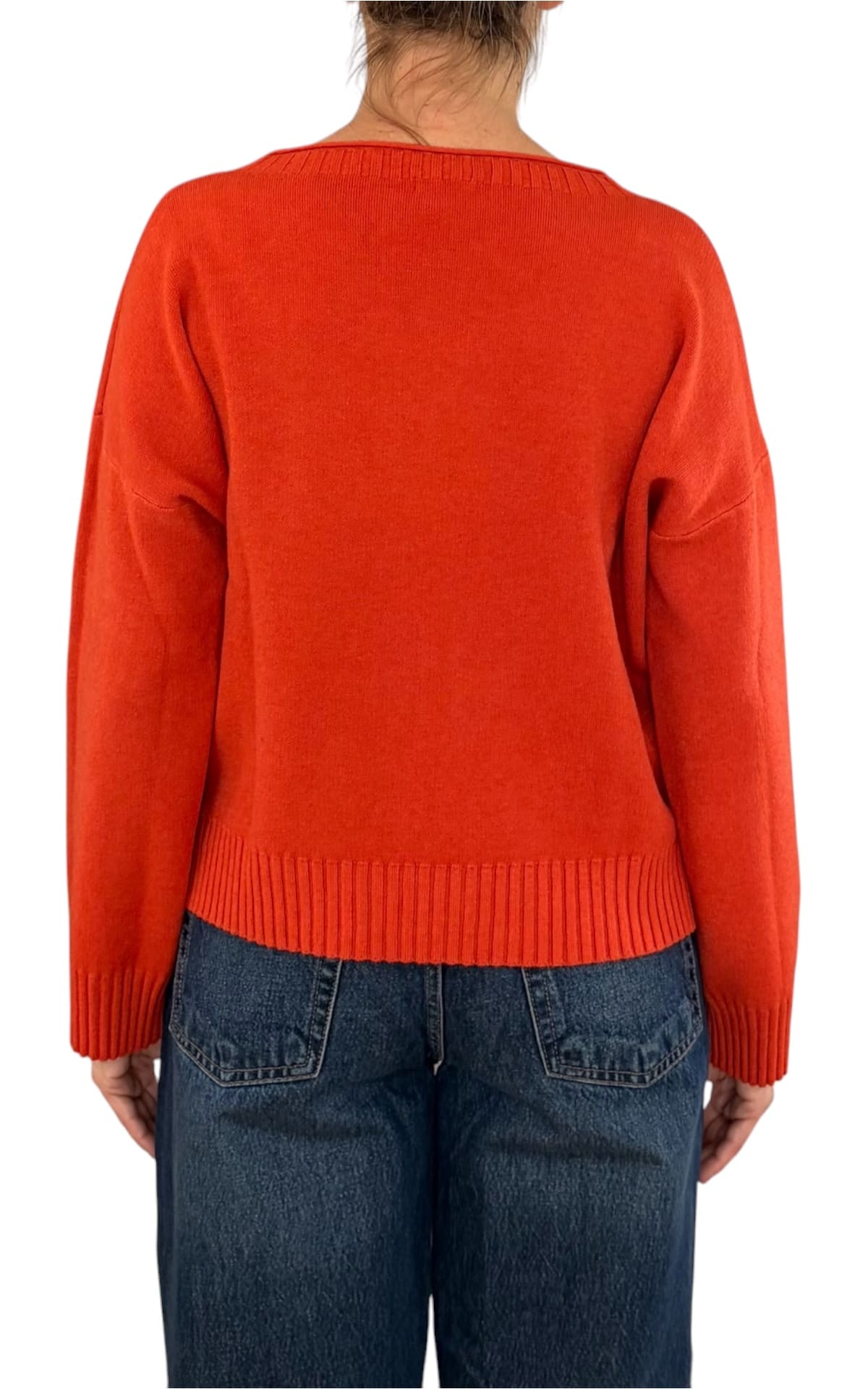 Initial - Maglia scatoletta - Arancio