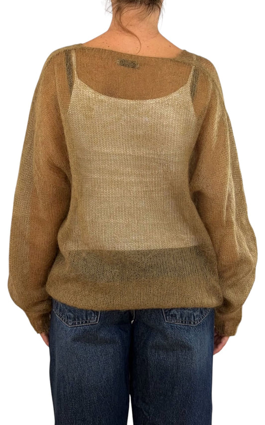 Initial - Maglia mohair V - Olio