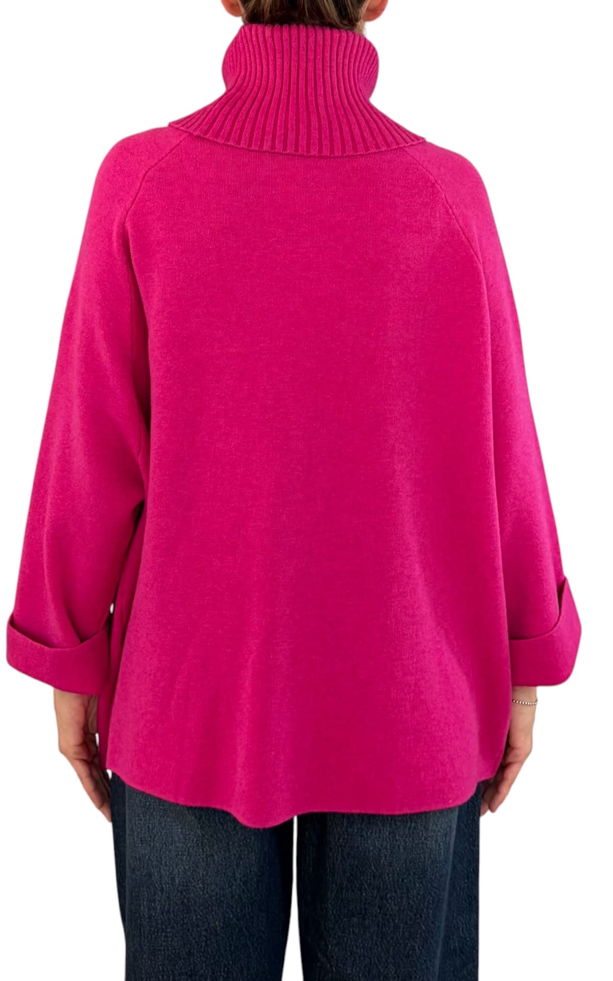 Initial - Maglia over tasche - Fucsia