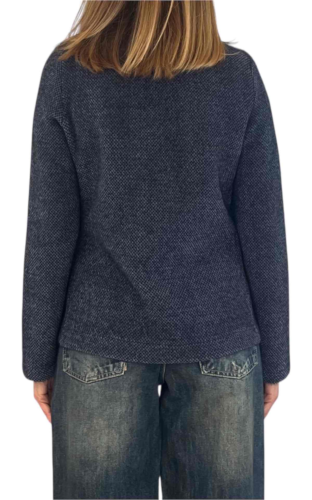 Susan Di - Giacca sale e pepe - blu