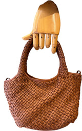 Susan Di - Borsa intrecciata - Tabacco