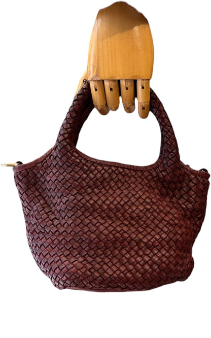 Susan Di - Borsa intrecciata - Prugna