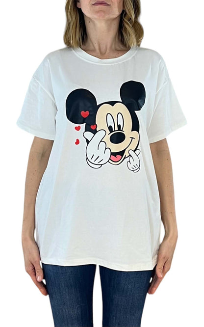 Civico 1 - Tshirt topolino - bianco