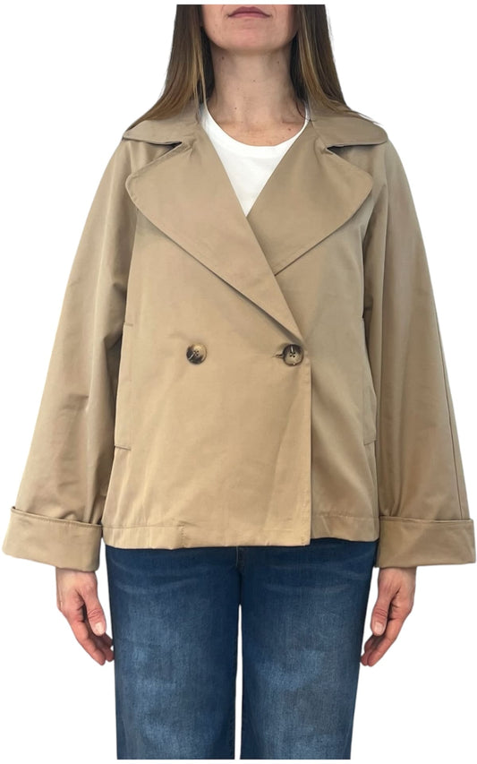 Off-on - Giacca trench corto - Beige