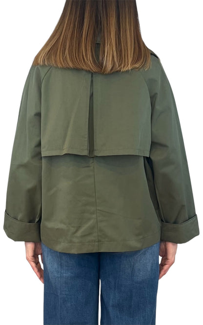 Off-on - Giacca trench corto - Verde militare