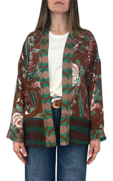 Wu'Side - Kimono corto - Moro/Verde