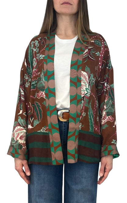 Wu'Side - Kimono corto - Moro/Verde