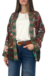 Wu'Side - Kimono corto - Moro/Verde