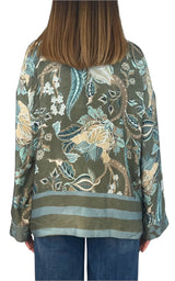 Wu'Side - Kimono corto - Verde/Azzurro