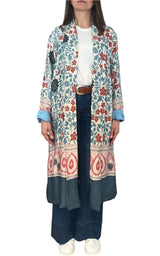 Wu'Side - Kimono lungo - Azzurro