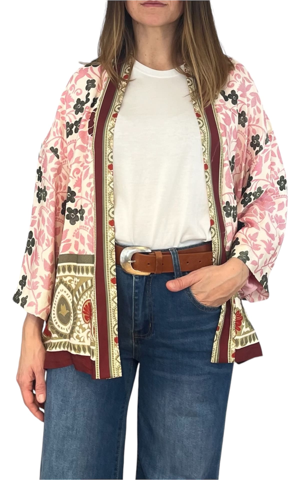 Wu'Side - Kimono corto - Rosa