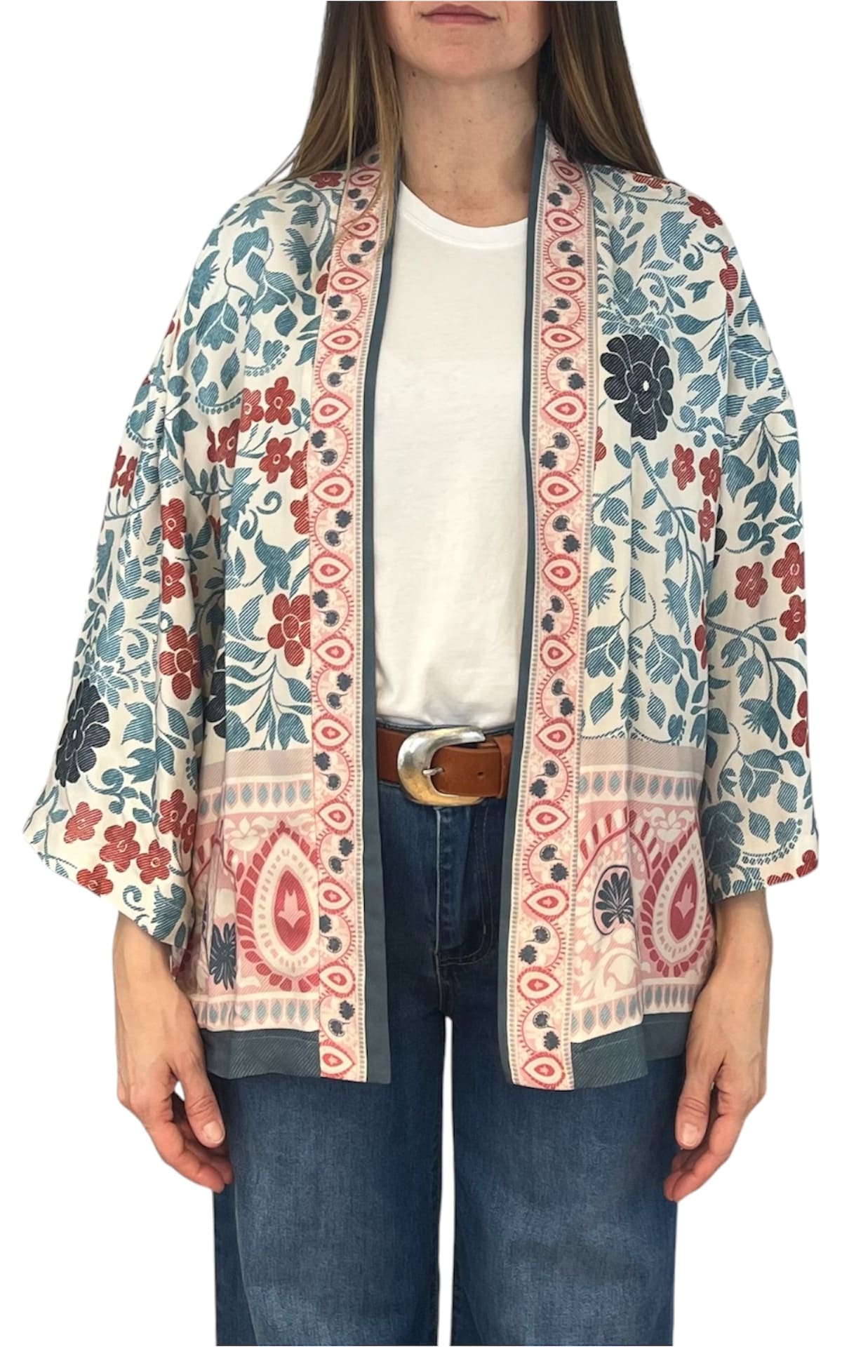 Wu'Side - Kimono corto - Azzurro