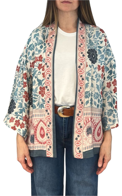 Wu'Side - Kimono corto - Azzurro