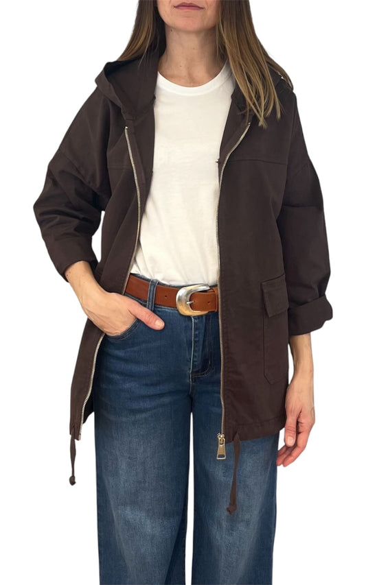 Off-on - Parka corto - Testa di moro