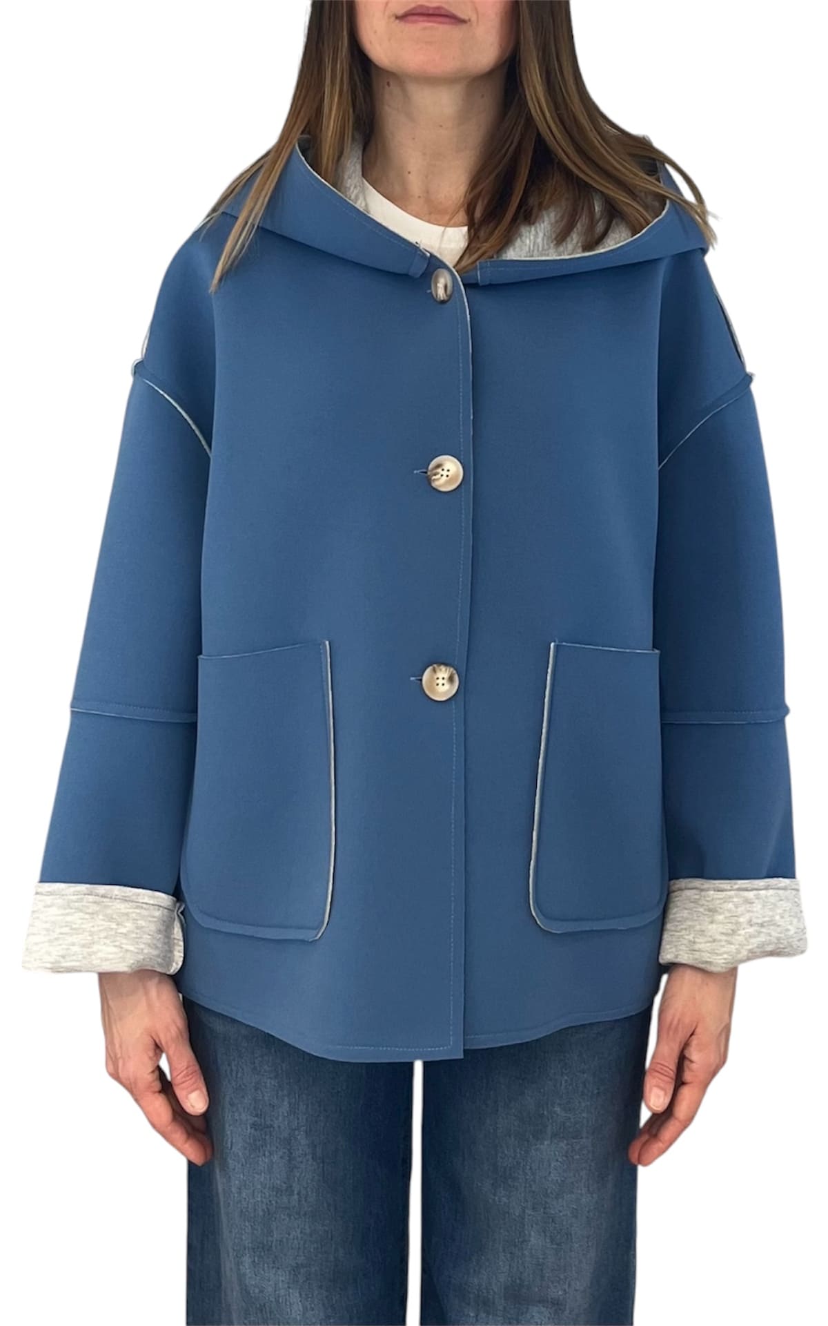 Off-on - Giacca neoprene - Azzurro