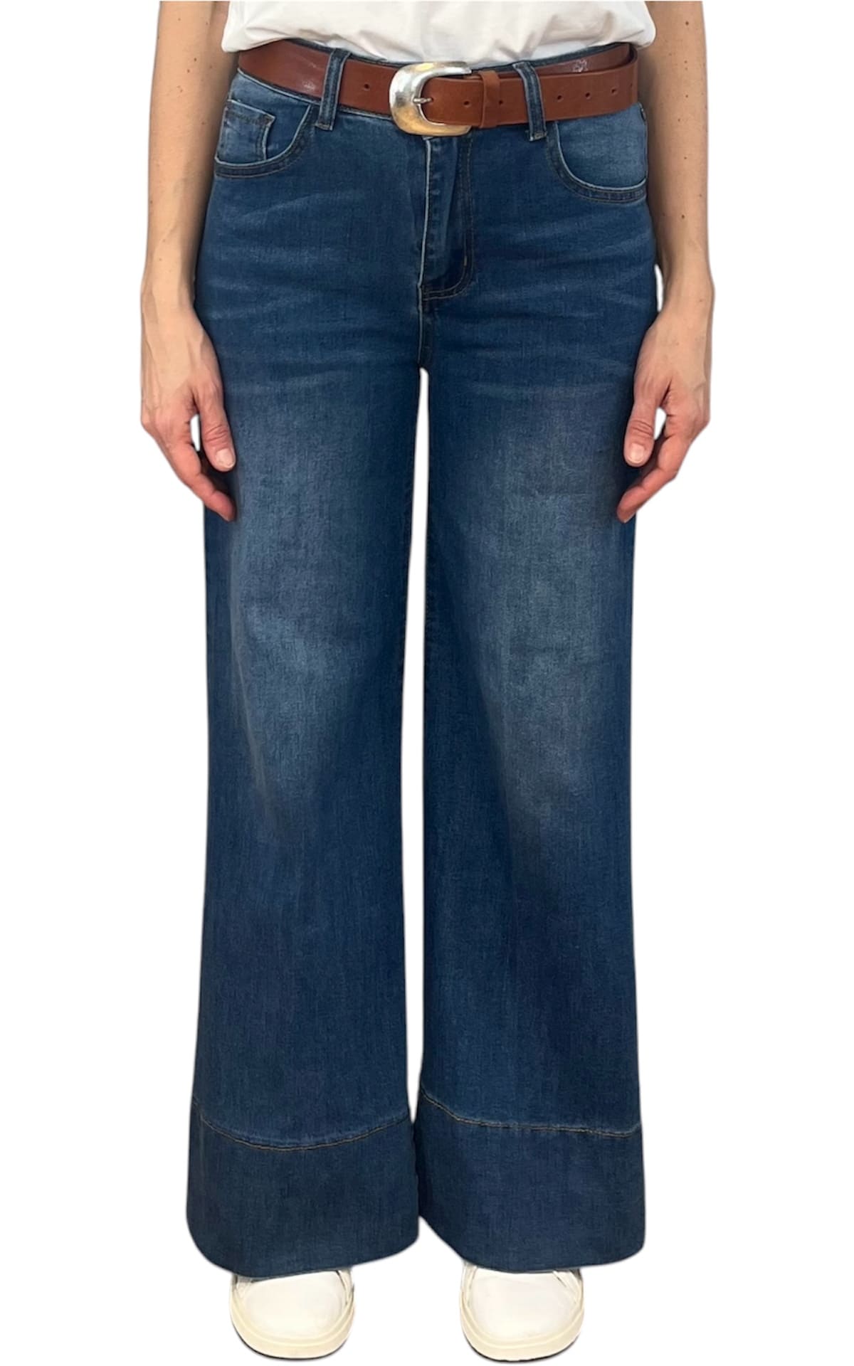 Initial - Jeans cropped - Denim