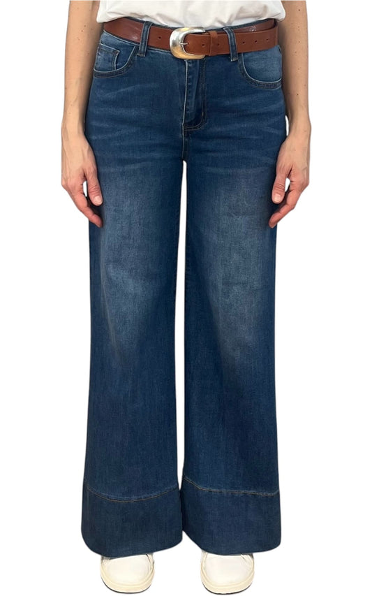 Initial - Jeans cropped - Denim