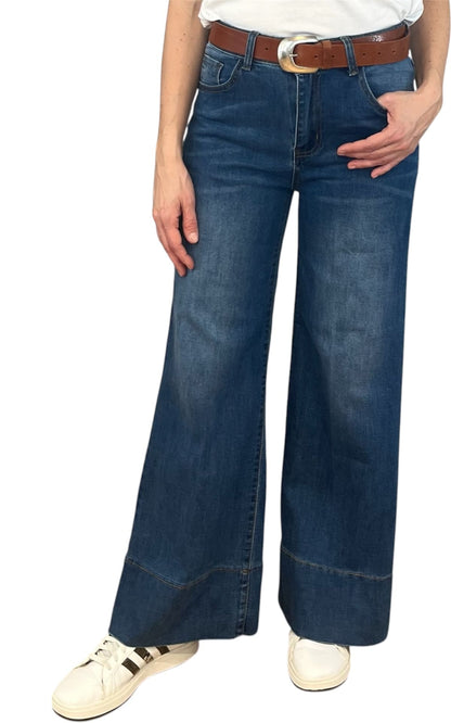 Initial - Jeans cropped - Denim