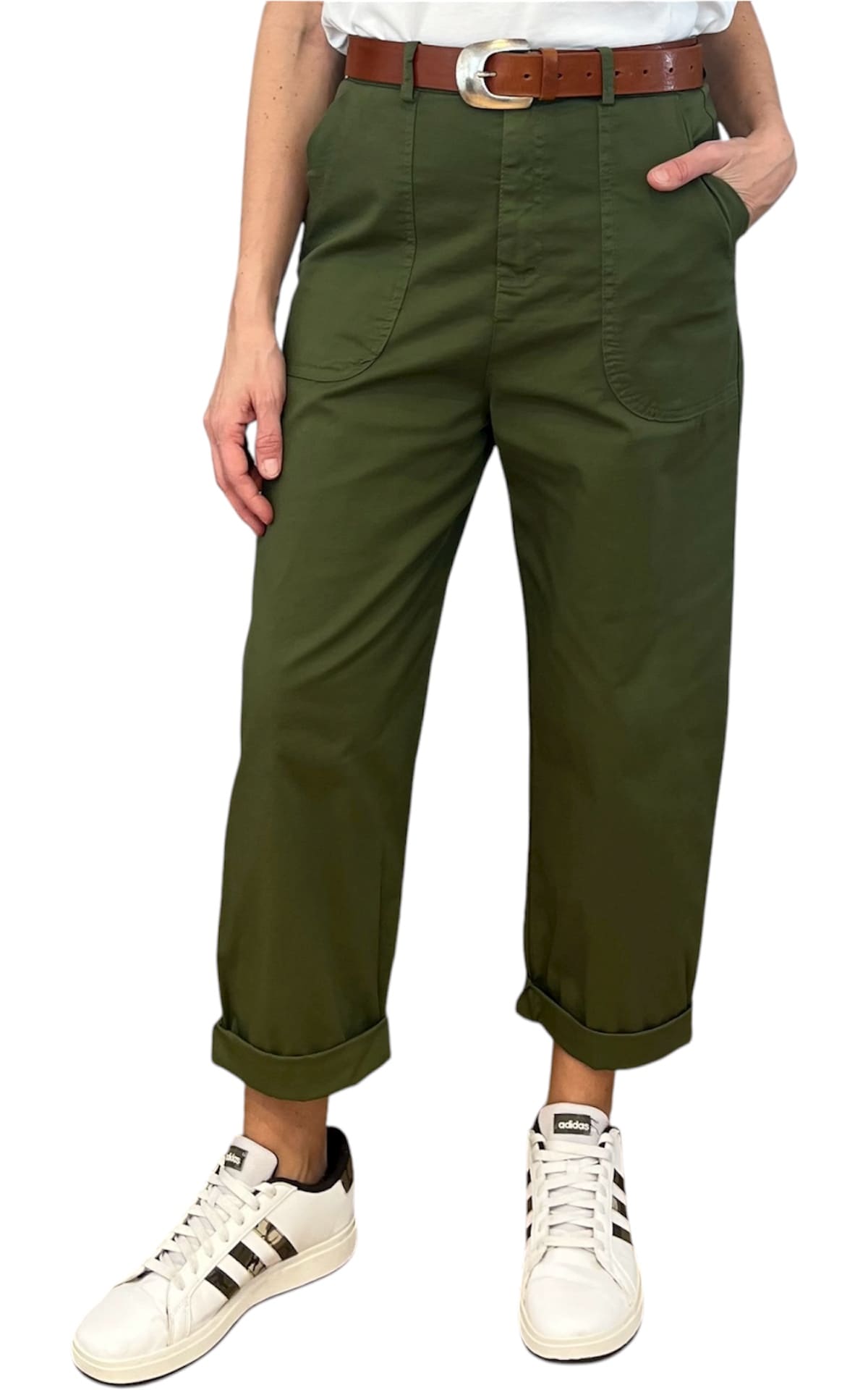 Off-on - Pantalone Lory - Verde militare