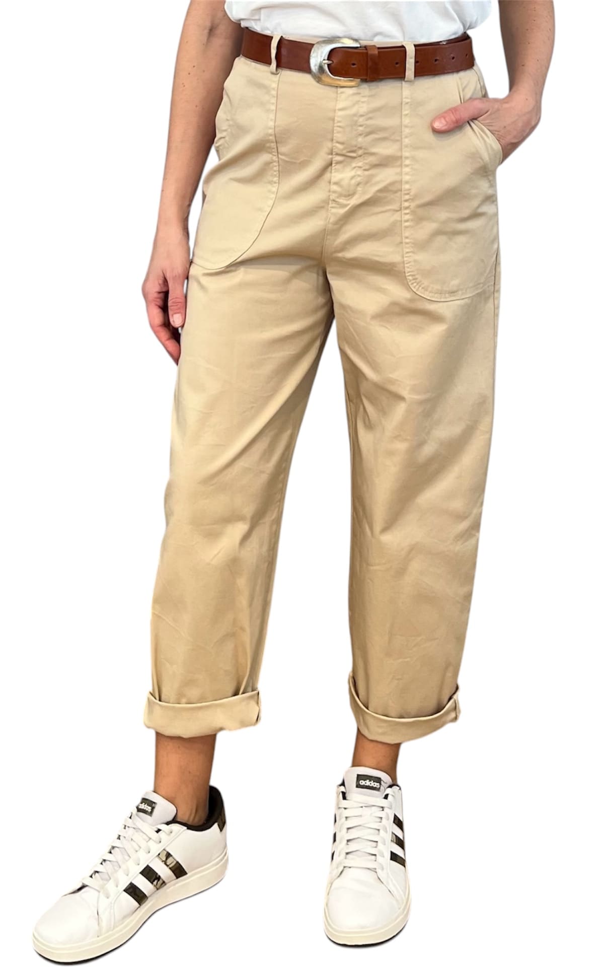 Off-on - Pantalone Lory -Sabbia