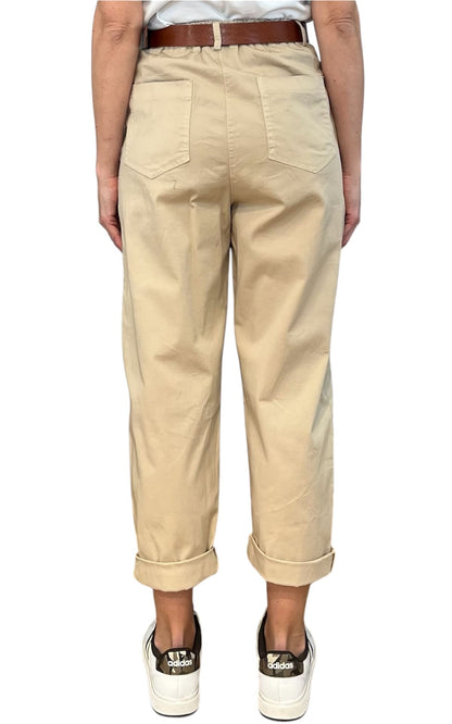 Off-on - Pantalone Lory -Sabbia