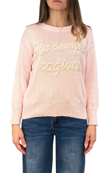Off-on - Maglia ho sempre ragione - Rosa