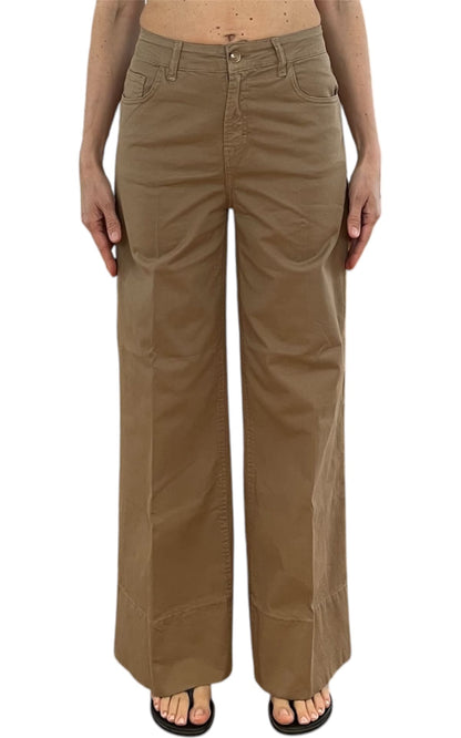INITIAL – Pantalone palazzo cropped – Camel