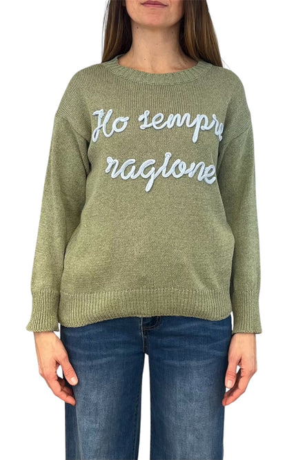 Off-on - Maglia ho sempre ragione - Verde
