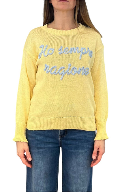 Off-On - Maglia ho sempre ragione - Giallo