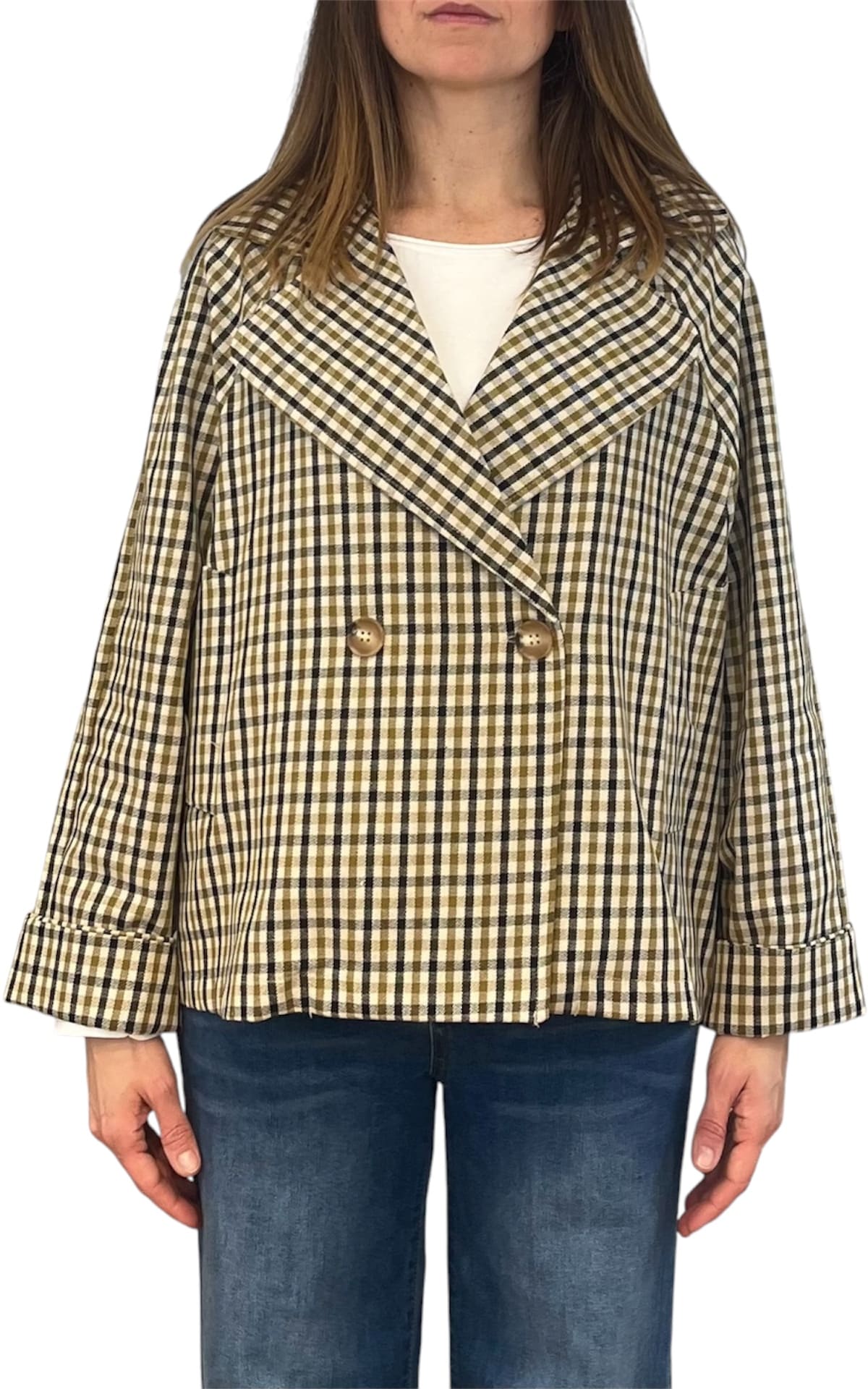 Off-on - Giacca trench corto - Check