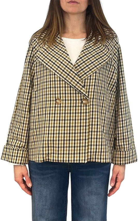 Off-on - Giacca trench corto - Check