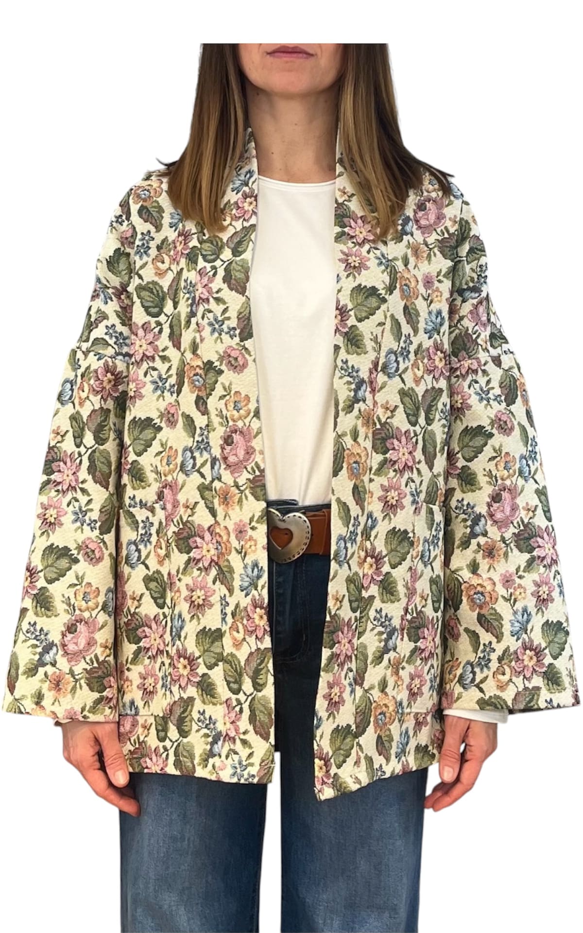 Off-on – Giacca damascata – Burro