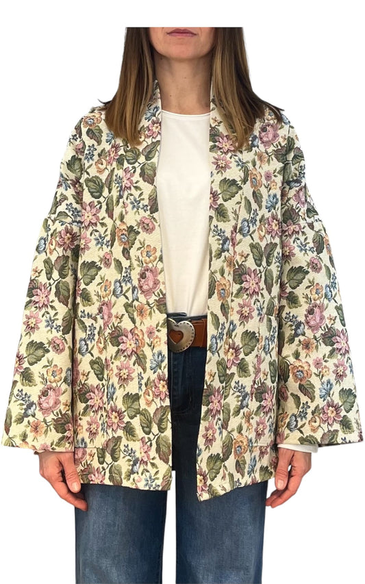 Off-on – Giacca damascata – Burro