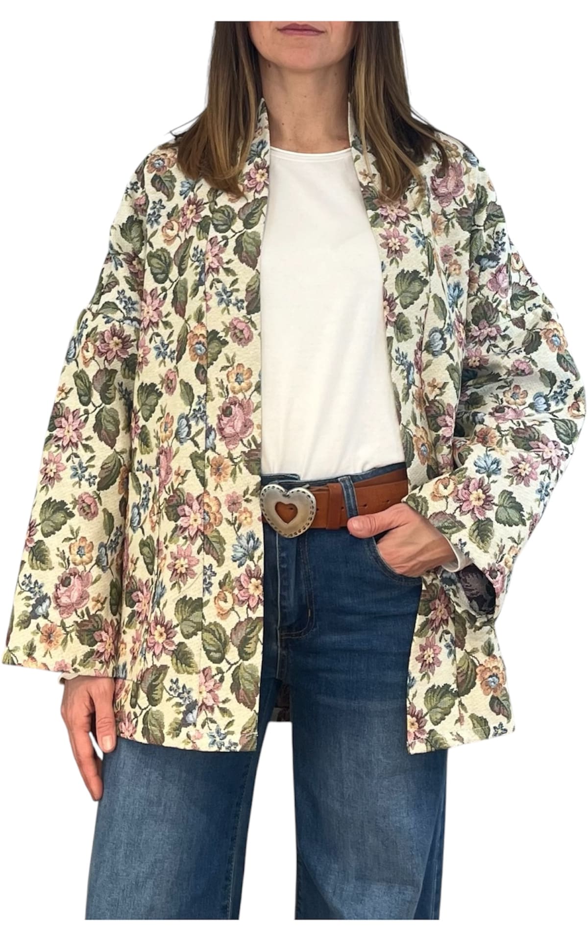 Off-on – Giacca damascata – Burro