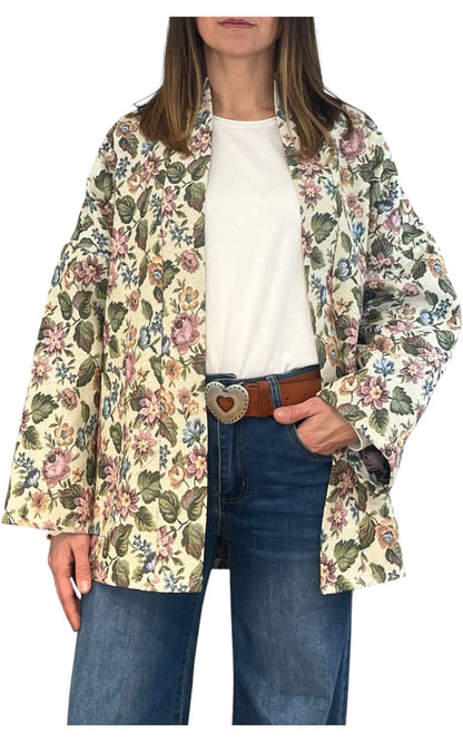 Off-on – Giacca damascata – Burro