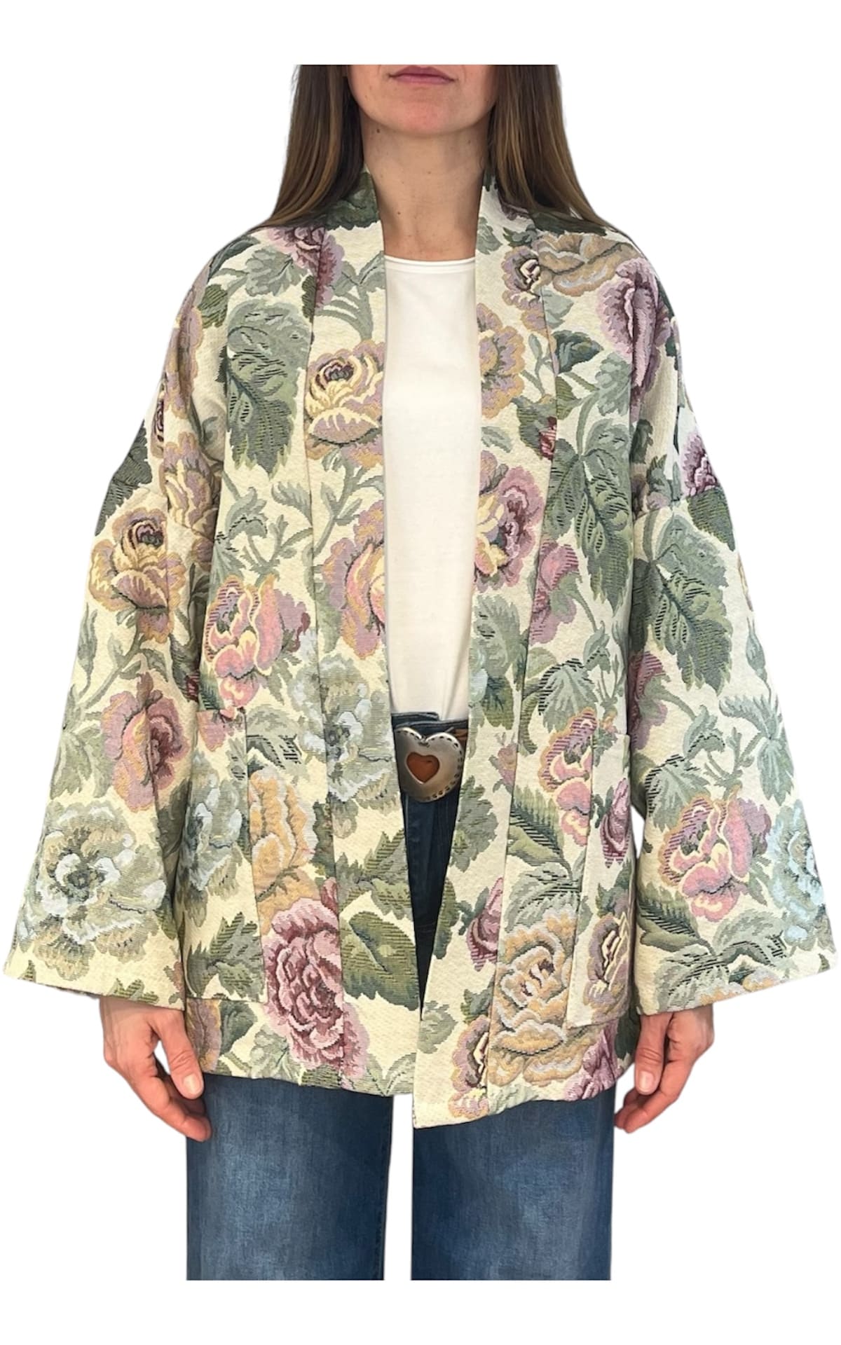 Off-on – Giacca damascata – Burro